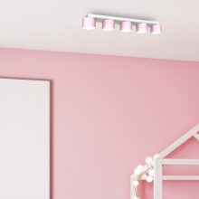 Ceiling  lamp DIXIE Pink/White  5xGX53