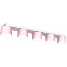 Ceiling  lamp DIXIE Pink/White  5xGX53