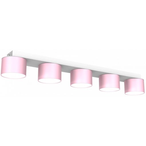Ceiling  lamp DIXIE Pink/White  5xGX53