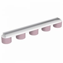 Ceiling  lamp DIXIE Pink/White  5xGX53