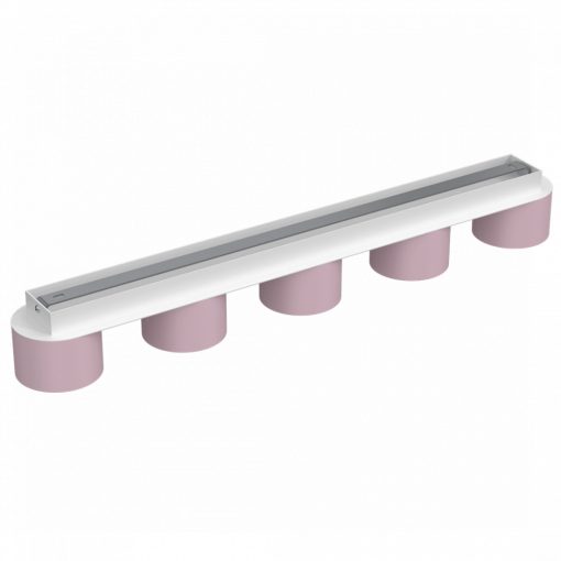 Ceiling  lamp DIXIE Pink/White  5xGX53