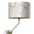 Wall lamp ZIGGY WHITE White/Gold 1xE27 + 1x mini GU10