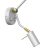Wall lamp ZIGGY WHITE White/Gold 1xE27 + 1x mini GU10