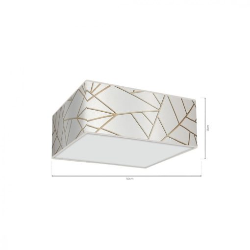 Ceiling  lamp ZIGGY WHITE White/Gold 3xE27