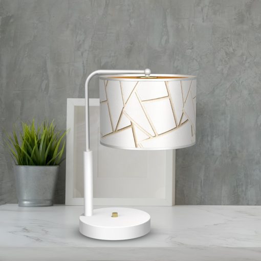 Bedside lamp ZIGGY WHITE White/Gold 1xE27