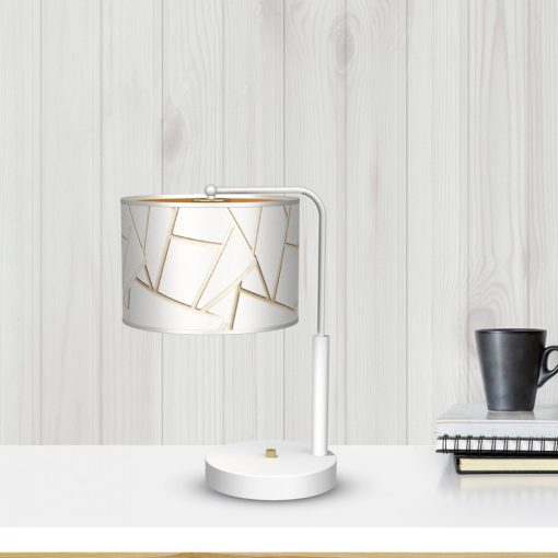 Bedside lamp ZIGGY WHITE White/Gold 1xE27