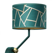 Wall lamp ZIGGY GREEN Gold/Bottle green  1xE27+1x mini GU10