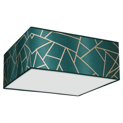 Ceiling  lamp ZIGGY GREEN Gold/Bottle green 3xE27