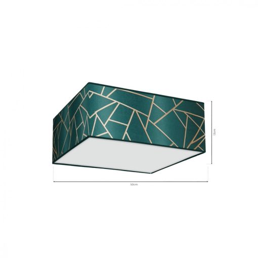 Ceiling  lamp ZIGGY GREEN Gold/Bottle green 3xE27