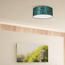 Ceiling  lamp ZIGGY GREEN Gold/Bottle green  2xE27  Ø40cm