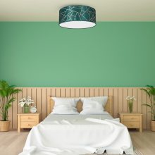 Ceiling  lamp ZIGGY GREEN Gold/Bottle green  2xE27  Ø40cm
