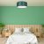 Ceiling lamp ZIGGY GREEN Gold/Bottle green 2xE27 Ø40cm
