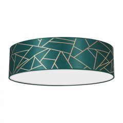 Ceiling  lamp ZIGGY GREEN Gold/Bottle green 3xE27 Ø50cm