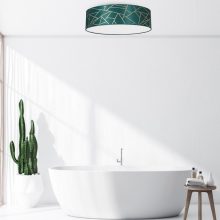 Ceiling  lamp ZIGGY GREEN Gold/Bottle green 3xE27 Ø50cm