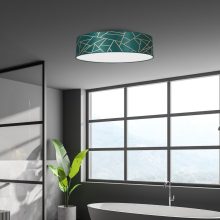 Ceiling  lamp ZIGGY GREEN Gold/Bottle green 3xE27 Ø60cm