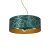 Pendant lamp ZIGGY WHITE Gold/Bottle green  3xE27