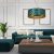 Pendant lamp ZIGGY WHITE Gold/Bottle green  3xE27