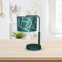 Bedside lamp ZIGGY GREEN Gold/Bottle green  1xE27