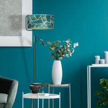 Floor lamp ZIGGY GREEN Gold/Bottle 1xE27 +        1x mini GU10