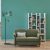   Floor lamp ZIGGY GREEN Gold/Bottle 1xE27 +        1x mini GU10