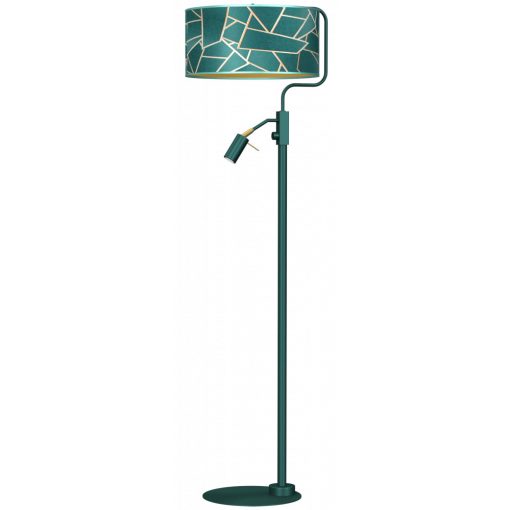 Floor lamp ZIGGY GREEN Gold/Bottle 1xE27 +        1x mini GU10