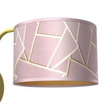 Wall lamp ZIGGY PINK Gold/Pink 1xE27