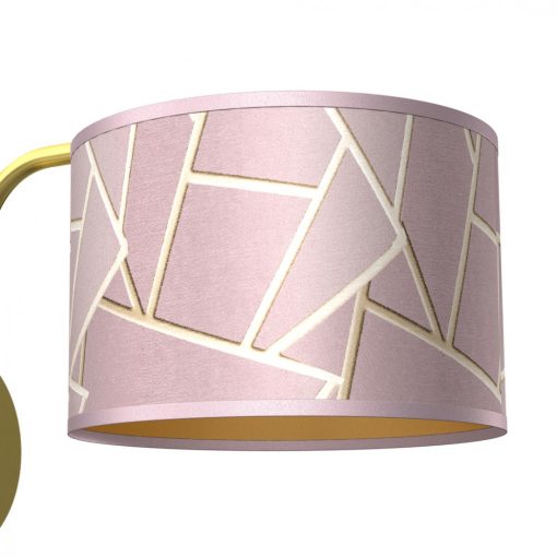 Wall lamp ZIGGY PINK Gold/Pink 1xE27