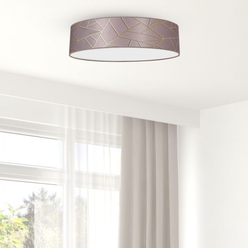 Ceiling  lamp ZIGGY PINK Gold/Pink 3xE27 Ø60cm