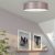 Ceiling lamp ZIGGY PINK Gold/Pink 3xE27 Ø60cm