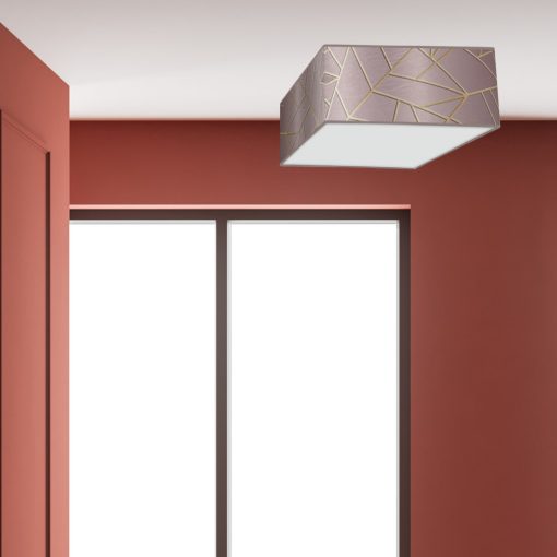 Ceiling  lamp ZIGGY PINK Gold/Pink 3xE27
