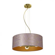 Pendant lamp ZIGGY PINK Gold/Pink 3xE27