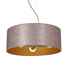 Pendant lamp ZIGGY PINK Gold/Pink 3xE27
