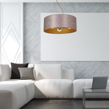 Pendant lamp ZIGGY PINK Gold/Pink 3xE27