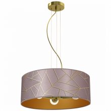 Pendant lamp ZIGGY PINK Gold/Pink 3xE27