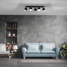 Ceiling  lamp DIXIE BLACK 5xGX53