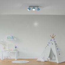 Ceiling  lamp DIXIE BLUE/WHITE 3xGX53