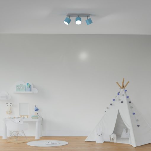 Ceiling  lamp DIXIE BLUE/WHITE 3xGX53