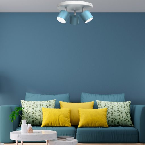 Ceiling  lamp DIXIE BLUE/WHITE 3xGX53