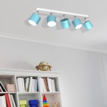 Ceiling  lamp DIXIE BLUE/WHITE 5xGX53