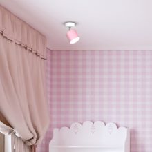 Wall lamp DIXIE PINK/WHITE 1xGX53