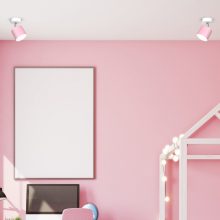Wall lamp DIXIE PINK/WHITE 1xGX53