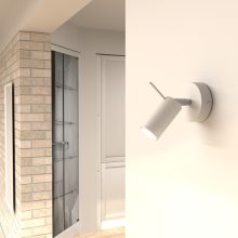 Wall lamp PRESTON WHITE/CHROME 1x mini GU10