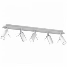 Ceiling  lamp PRESTON WHITE/CHROME 5x mini GU10