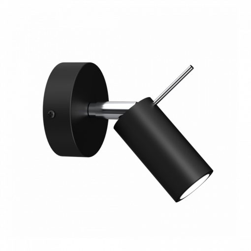 Wall lamp PRESTON BLACK/CHROME 1x mini GU10