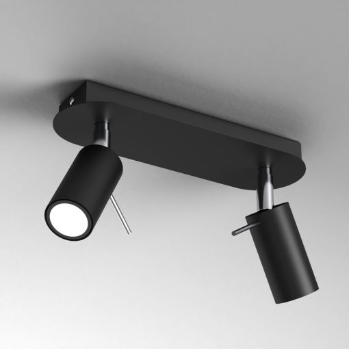 Ceiling  lamp PRESTON BLACK/CHROME 2x mini GU10