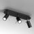 Ceiling  lamp PRESTON BLACK/CHROME 3x mini GU10