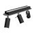 Ceiling  lamp PRESTON BLACK/CHROME 3x mini GU10