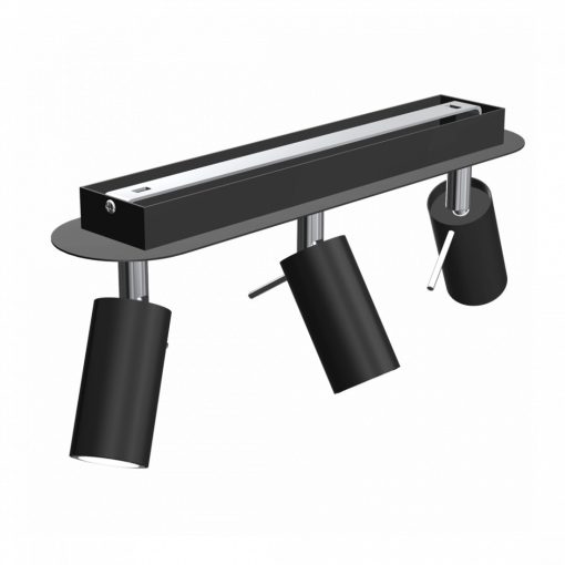 Ceiling  lamp PRESTON BLACK/CHROME 3x mini GU10