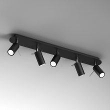 Ceiling  lamp PRESTON BLACK/CHROME 5x mini GU10