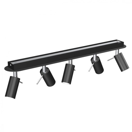 Ceiling  lamp PRESTON BLACK/CHROME 5x mini GU10